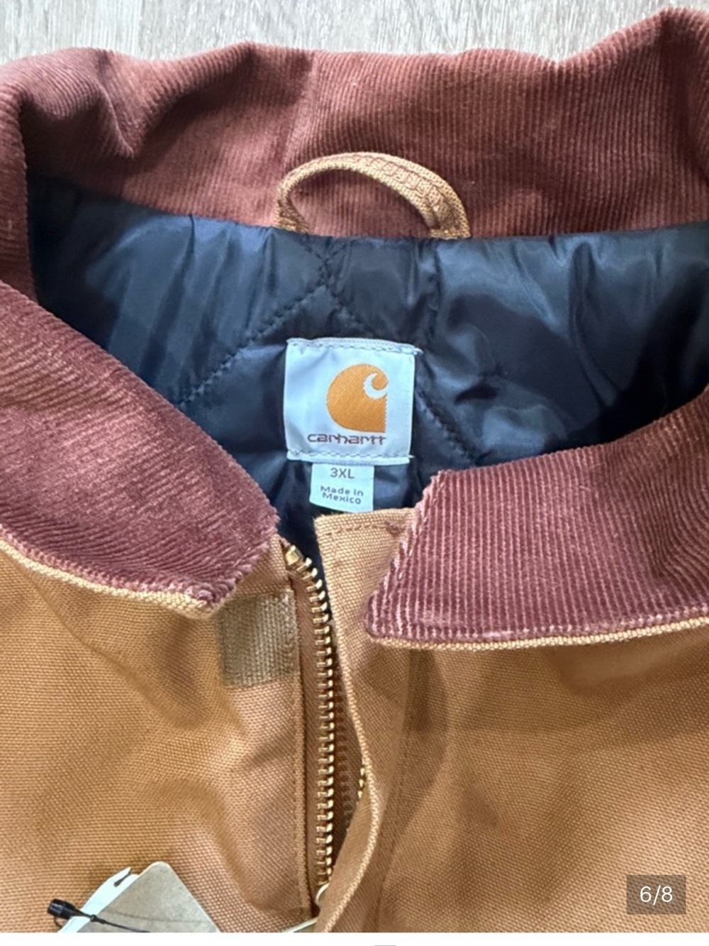 Carhartt Men's Caramel Brown Insulated Work Jacket 3XL NWT